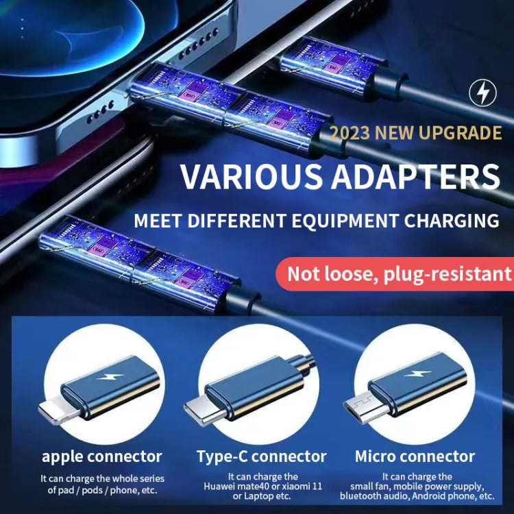 5-in-1 USB Data Cable Set: Charge Mac-Book, iPhone, Android & More in Style
