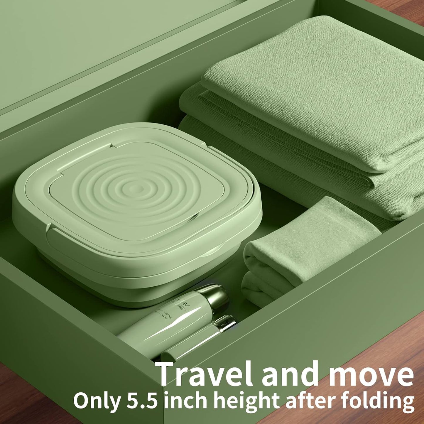 Automatic, Foldable Washing Machine With Dryer | Capacity 9 Liter