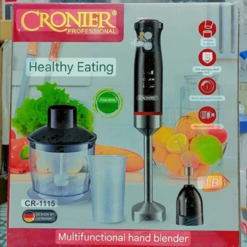 Lot Importedᴵᴹ CRONIER 4-in-1 Hand Blender & Mixer