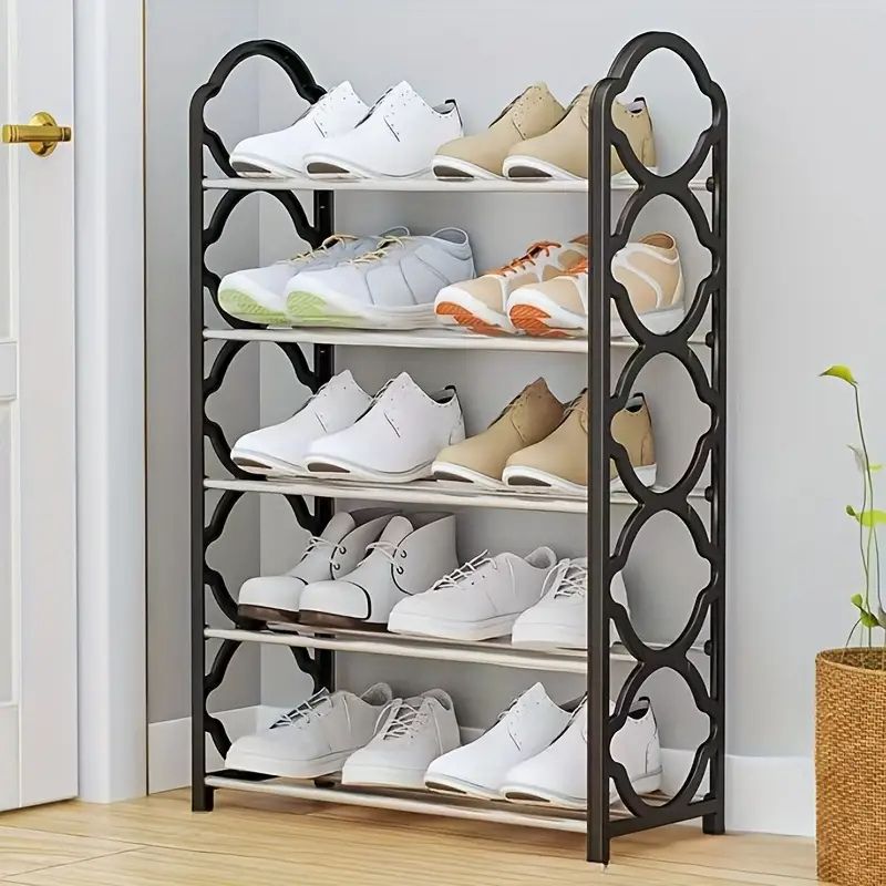 Non-Breakable Floor Standing Shoes Rack - Stainless Steel