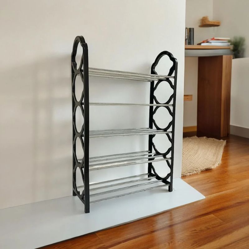 Non-Breakable Floor Standing Shoes Rack - Stainless Steel