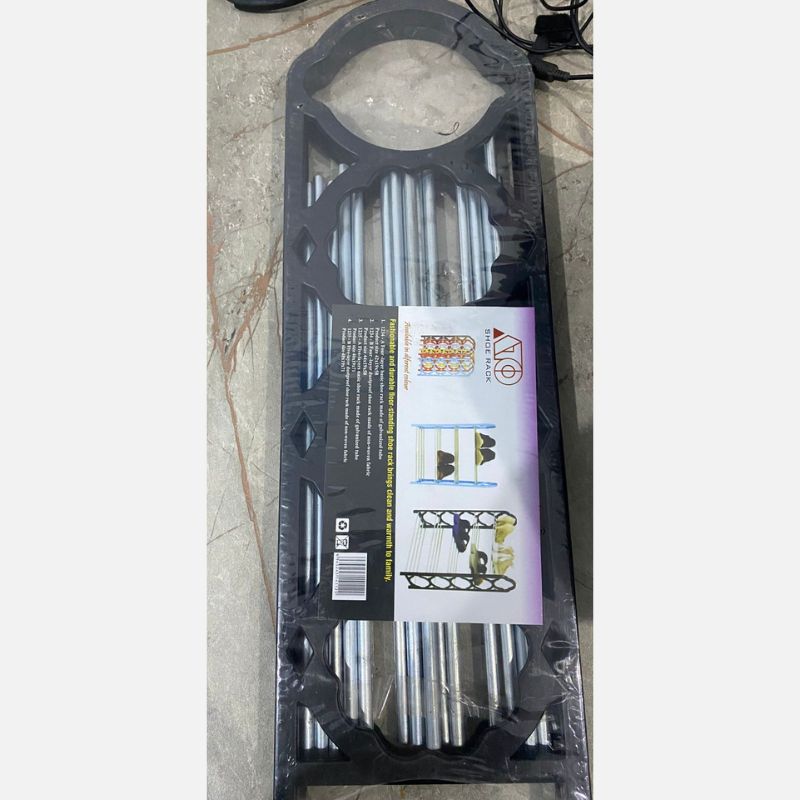 Non-Breakable Floor Standing Shoes Rack - Stainless Steel