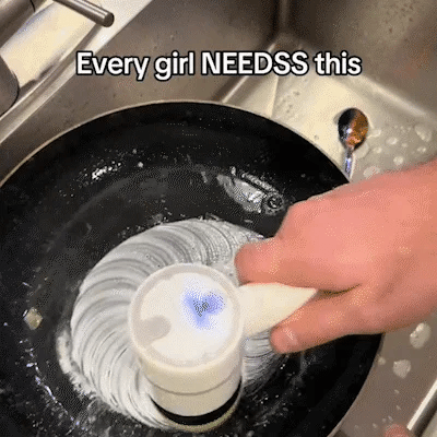 Revolutionize Cleaning: 5-in-1 Rechargeable Electric Spin Scrubber - Your Ultimate Kitchen Handheld Magic