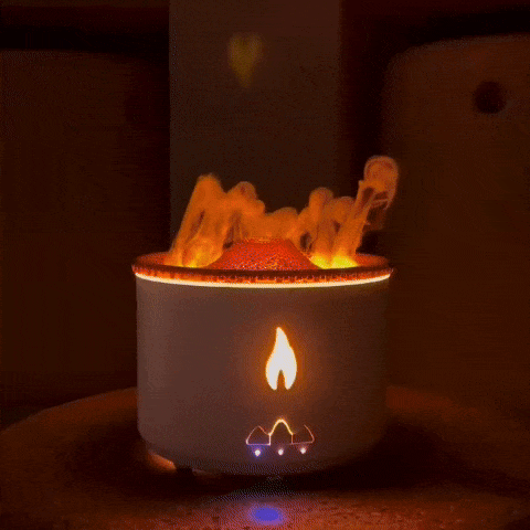 Volcano Lava Humidifier, Relax Lamp, Aromatherapy Volcano Diffuser 🔥