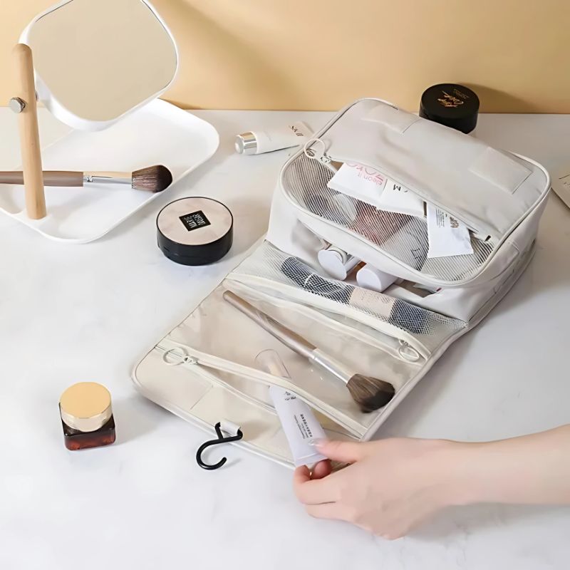 Makeup Organizer Hanging Travel Bag (random Color)
