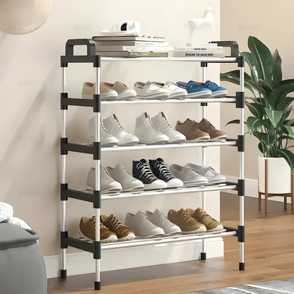 5 Layer Stainless Steel Pipe Layers Shoe Rack
