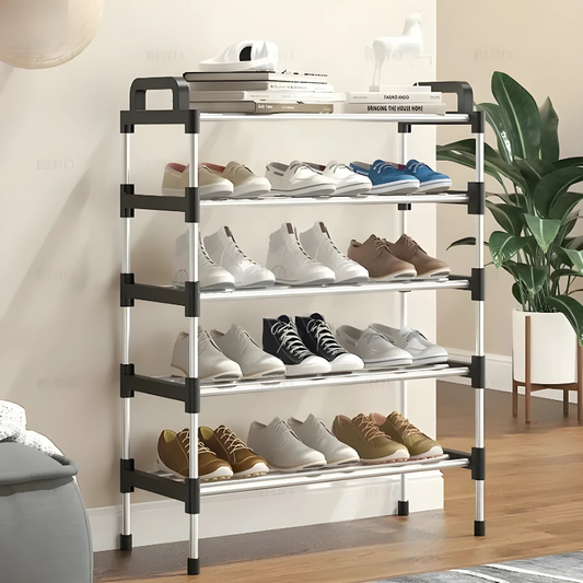 5 Layer Stainless Steel Pipe Layers Shoe Rack