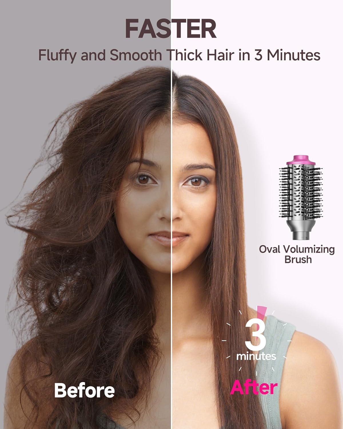 All-in-One Hot Air Brush – Dryer, Curler, Straightener & Volumizer