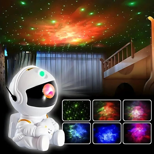 Astronaut Starry Sky Nebula USB LED Night Light - RGB Magic Ceiling Projector For Bedroom