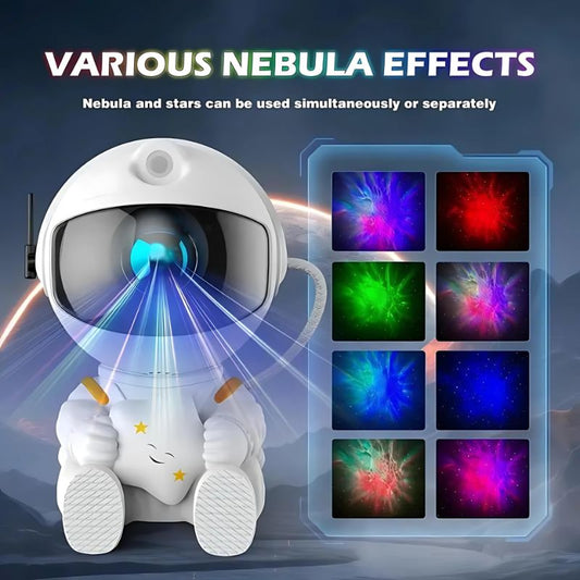 Astronaut Starry Sky Nebula USB LED Night Light - RGB Magic Ceiling Projector For Bedroom