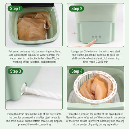 SmartFoldᴵᴹ Mini Washer + Dryer - 9L Water Capacity