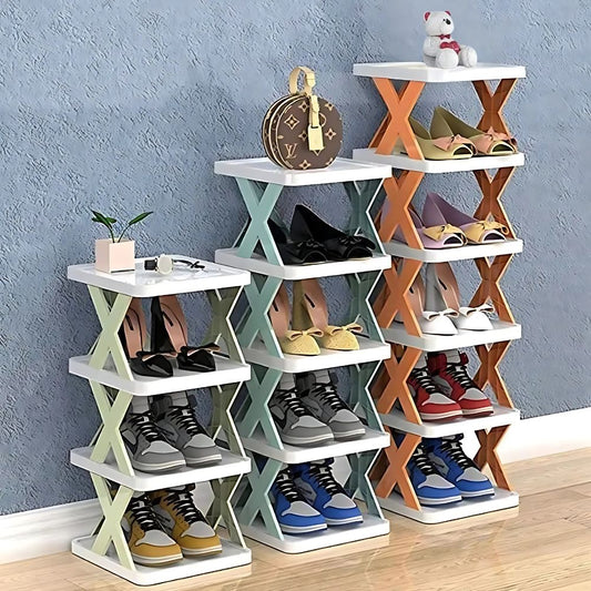 High Quality, Unique X shaped Shoe Rack - Durable Plastic