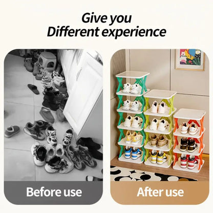 High Quality, Unique X shaped Shoe Rack - Durable Plastic