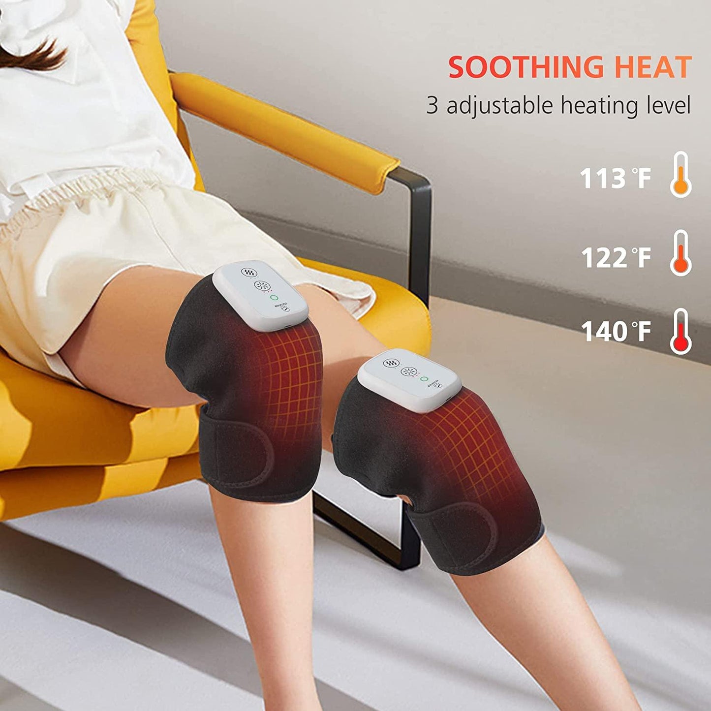 Kneeᴵᴹ Massager + Heating Therapy – Rechargeable