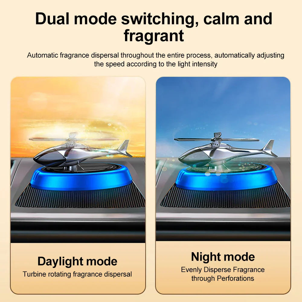 Revitalize Your Ride: Introducing the Car Solar Helicopter Perfume Diffuser With Scent 🚗🚁