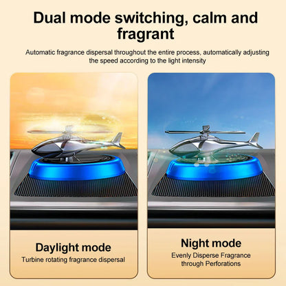 Revitalize Your Ride: Introducing the Car Solar Helicopter Perfume Diffuser With Scent 🚗🚁