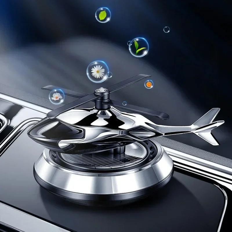 Revitalize Your Ride: Introducing the Car Solar Helicopter Perfume Diffuser With Scent 🚗🚁