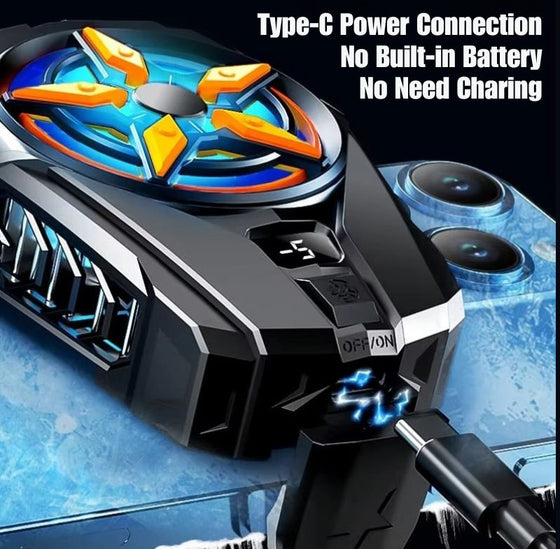 Practical Phone Cooler Fan, Easy & Smart Digital Display ❄