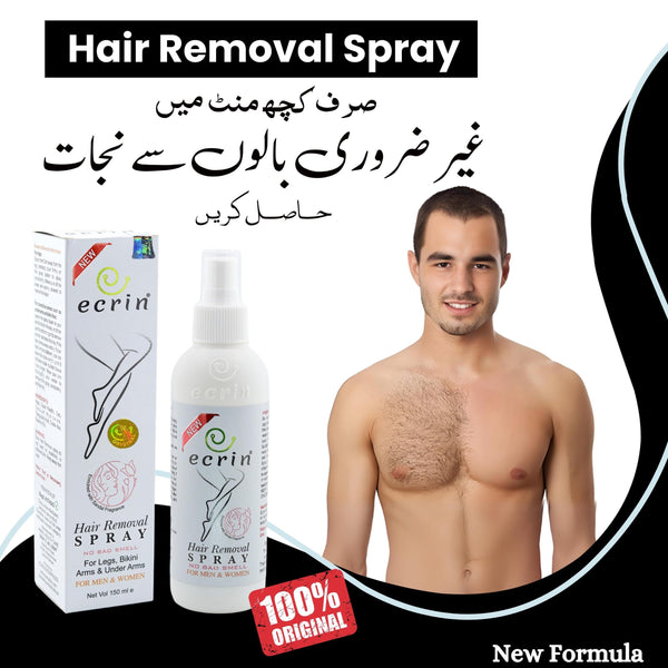 Ecrin Hair Removal Spray for Men & Women