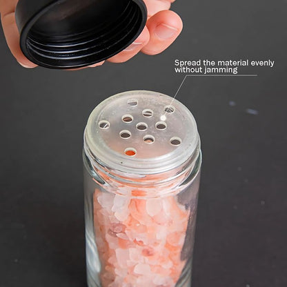 Revolving Rotating Spice Rack Organizer with 18 Glass Jars (100ml)