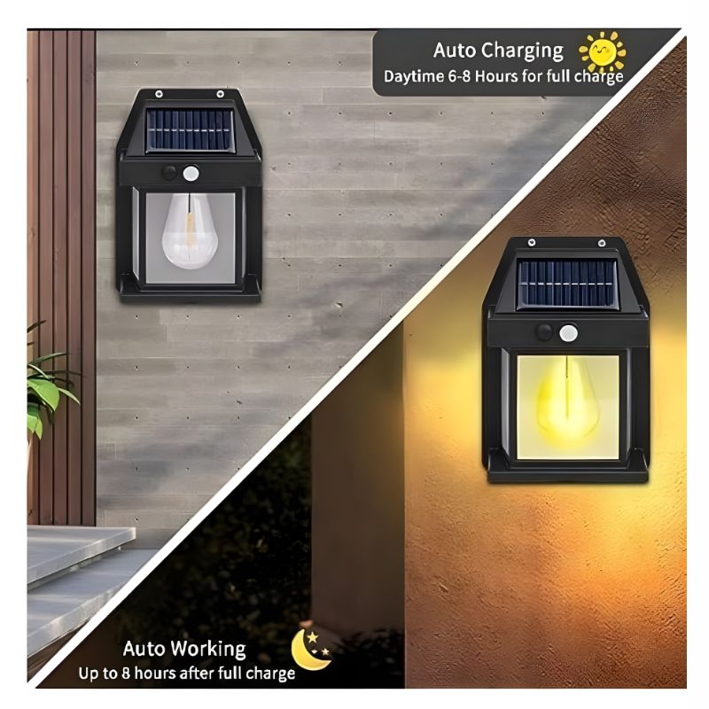 SmartGlowᴵᴹ Solar Wall Light – Motion Sensor & Waterproof