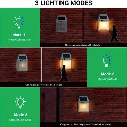 SmartGlowᴵᴹ Solar Wall Light – Motion Sensor & Waterproof