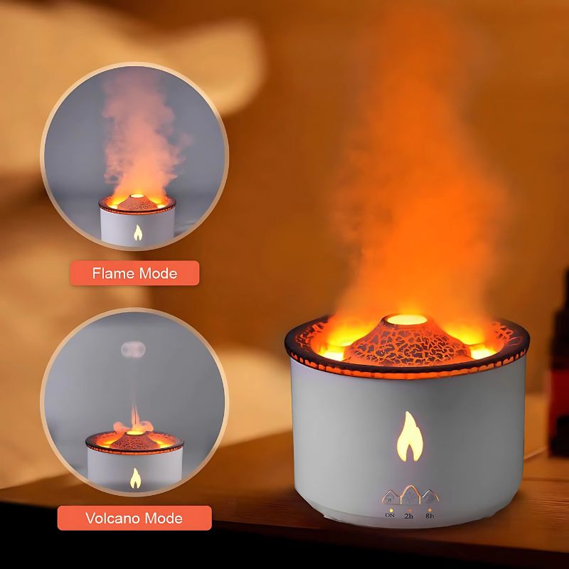 Volcano Lava Humidifier, Relax Lamp, Aromatherapy Volcano Diffuser 🔥