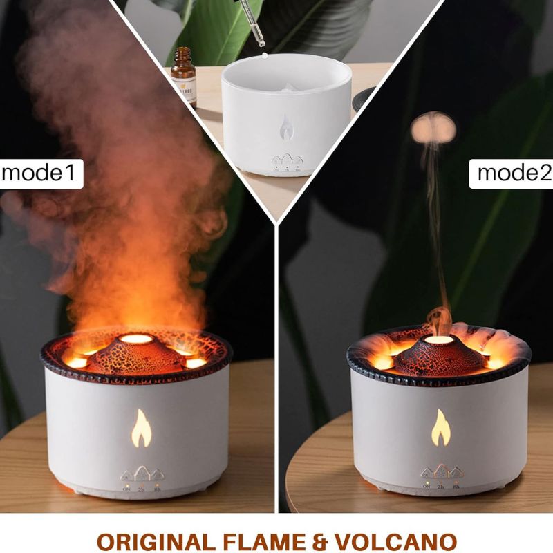 Volcano Lava Humidifier, Relax Lamp, Aromatherapy Volcano Diffuser 🔥