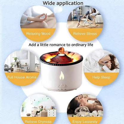 Volcano Lava Humidifier, Relax Lamp, Aromatherapy Volcano Diffuser 🔥