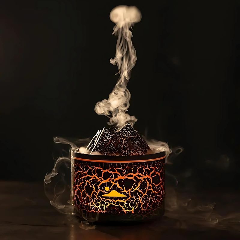 Volcano Lava Humidifier, Relax Lamp, Aromatherapy Volcano Diffuser 🔥